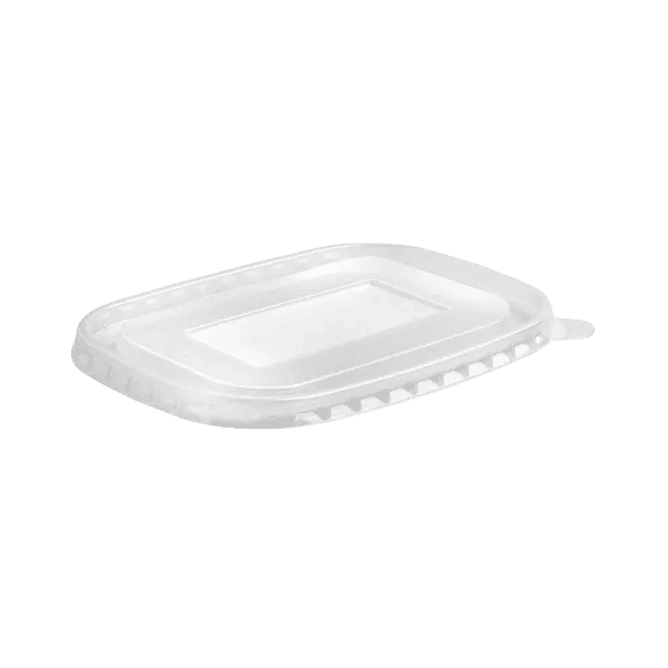 PP and rPET lids for rectangular containers