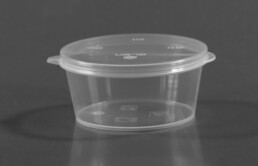 1oz Sauce Pots with Hinged Lids X 1000