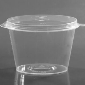 4oz Sauce Pots with Hinged Lids X 500