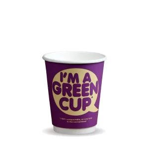 White Double Wall Compostable Hot Cups X 500