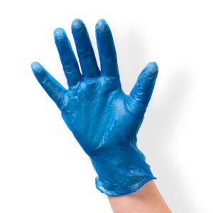 Large Blue Vinyl Gloves X 1000