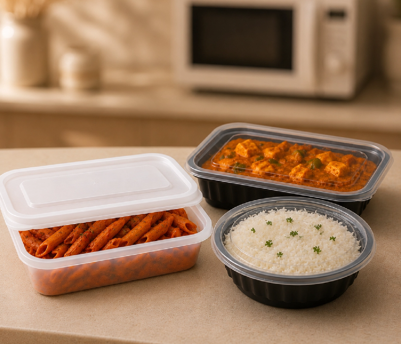 Microwavable Takeaway Containers